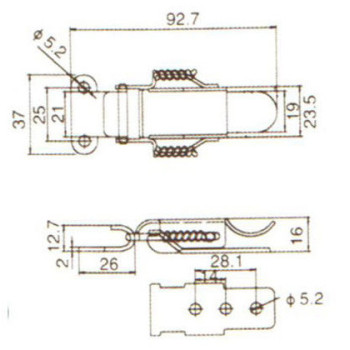 Засувка MV013 з нержавіючої сталі