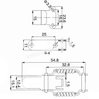 Засувка MV011 з нержавіючої сталі
