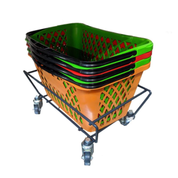 Підставка на колесах для кошиків, накопичувач для кошиків