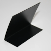 Чорна L-подібна табличка (цінник) для написів крейдою, формат А7