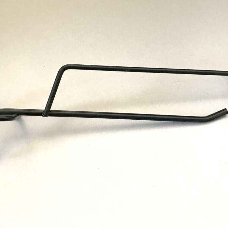 Гачок одинарний із цінникотримачем на перфорацію (крок 45 мм), довжина 200 мм