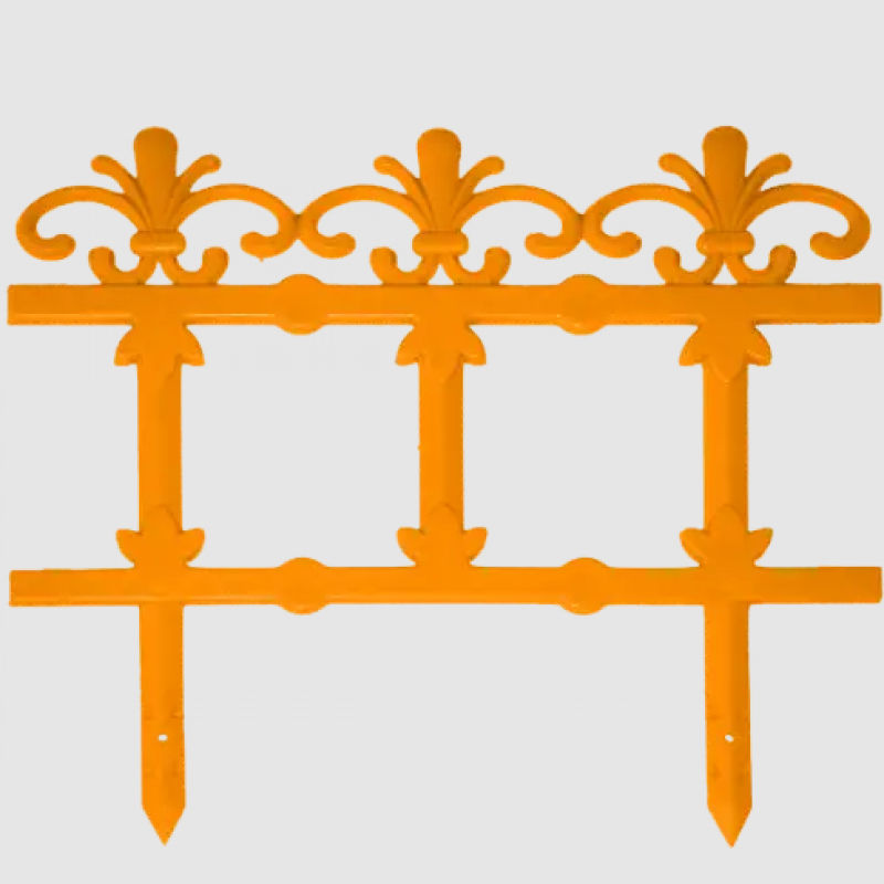 Паркан декоративний "Ажур" набір 3 шт. (1,125 м) теракотовий