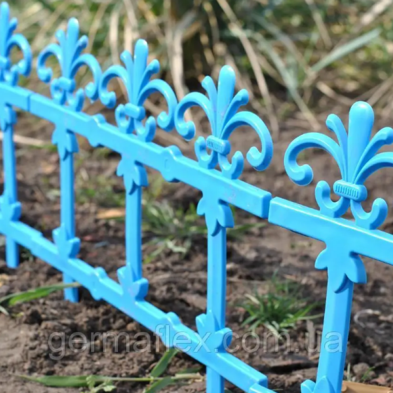 Паркан декоративний "Ажур" набір 3 шт. (1,125 м) синій