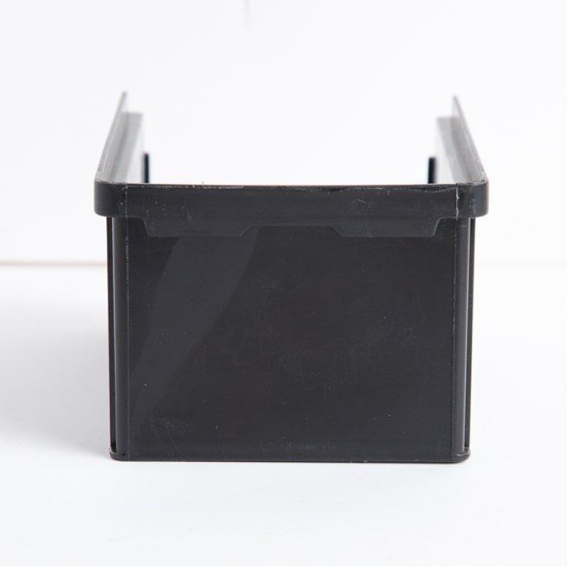 Стелаж пристінний 1800 мм з чорними ящиками преміум