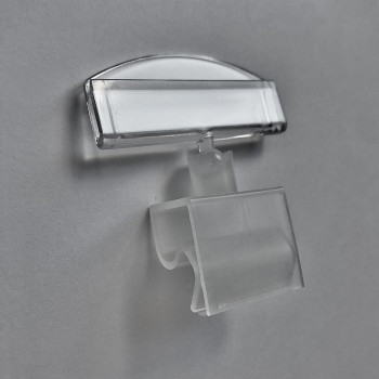 CL-CLIP Цінникотримач на кліпсі прорзорий