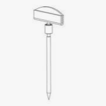 Пластиковий цінник-голка, чорний 100 мм