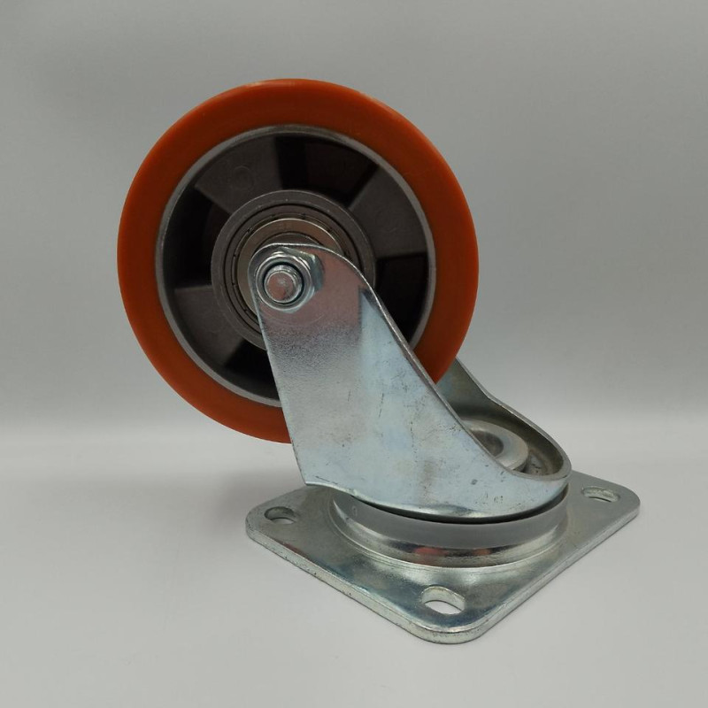 Колесо 125 мм, 220 кг, алюміній/поліуретан