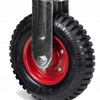 Колесо з цільнолитою гумовою шиною в неповоротному кронштейні, 160 мм