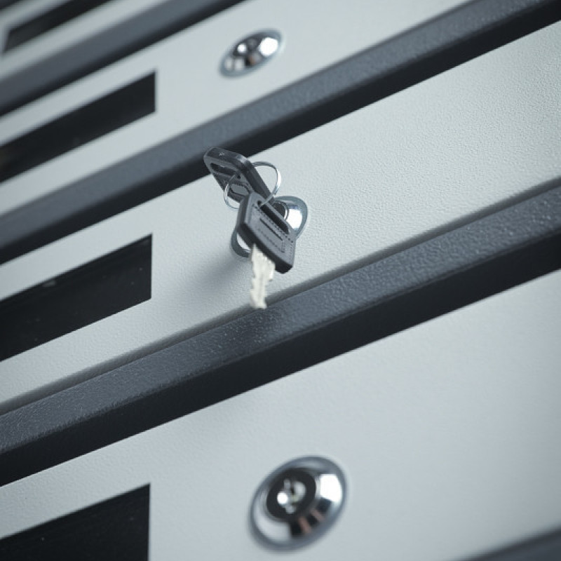 Скриня поштова багатосекційна на 4 квартири із задньою стінкою