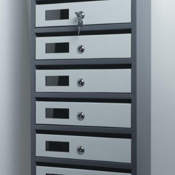 Поштова скринька на 9 квартир із задньою стінкою