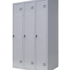 Шафа для одягу 1800х1200х500 мм металева трьохкамерна, однорівнева (без пдв)