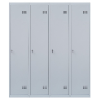 Шафа для одягу 1800х1200х500 мм металева чотирьохкамерна, однорівнева (без пдв)