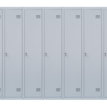 Шафа для одягу 1800х2100х500 мм металева семикамерна, однорівнева (без пдв)