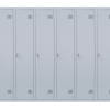 Шафа для одягу 1800х2400х500 мм металева вісьмикамерна, однорівнева (без пдв)