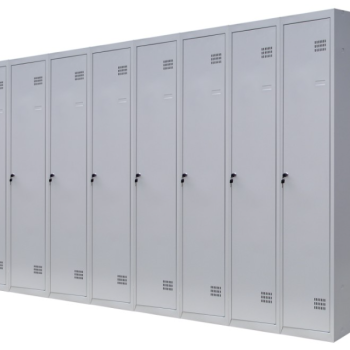 Шафа для одягу 1800х3200х500 мм металева вісьмикамерна, однорівнева (без пдв)