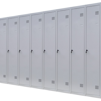 Шафа для одягу 1800х3600х500 мм металева дев'ятикамерна, однорівнева (без пдв)