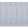 Шафа для одягу 1800х3600х500 мм металева дев'ятикамерна, однорівнева (без пдв)