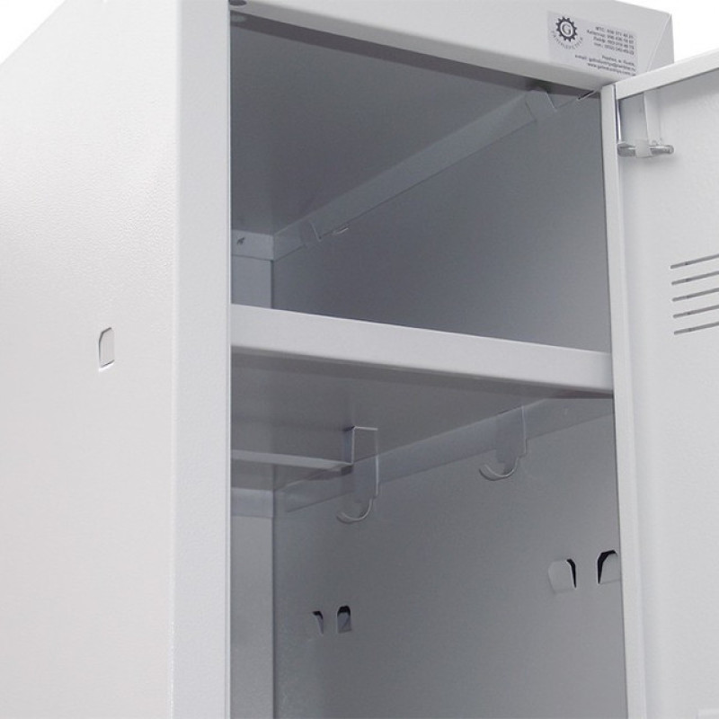 Шафа для одягу 1800х4000х500 мм металева десятикамерна, однорівнева (без пдв)