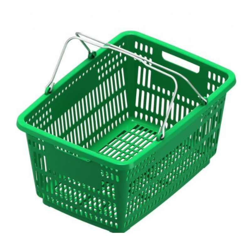 Кошик купівельний 30 л ЗЕЛЕНОГО кольору