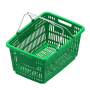 Кошик купівельний 30 л ЗЕЛЕНОГО кольору