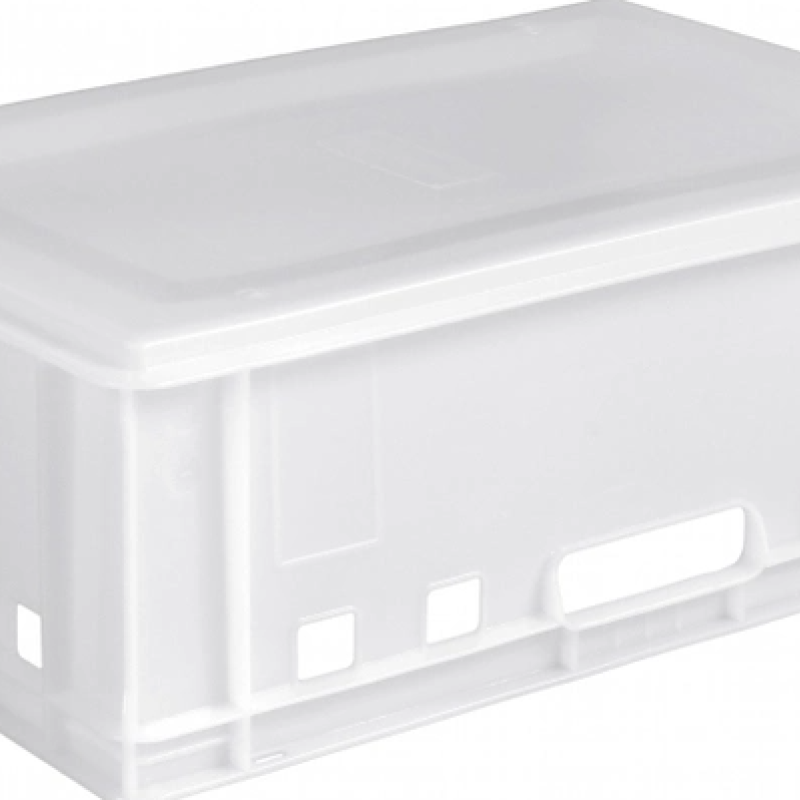 Ящик пластиковий 600х400х200 Е2 білий (вага 2.0 кг)