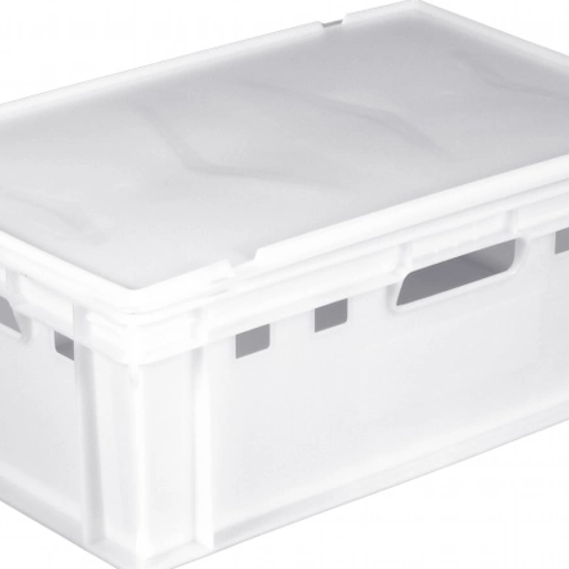 Ящик пластиковий 600х400х200 Е2 білий (вага 2.0 кг)