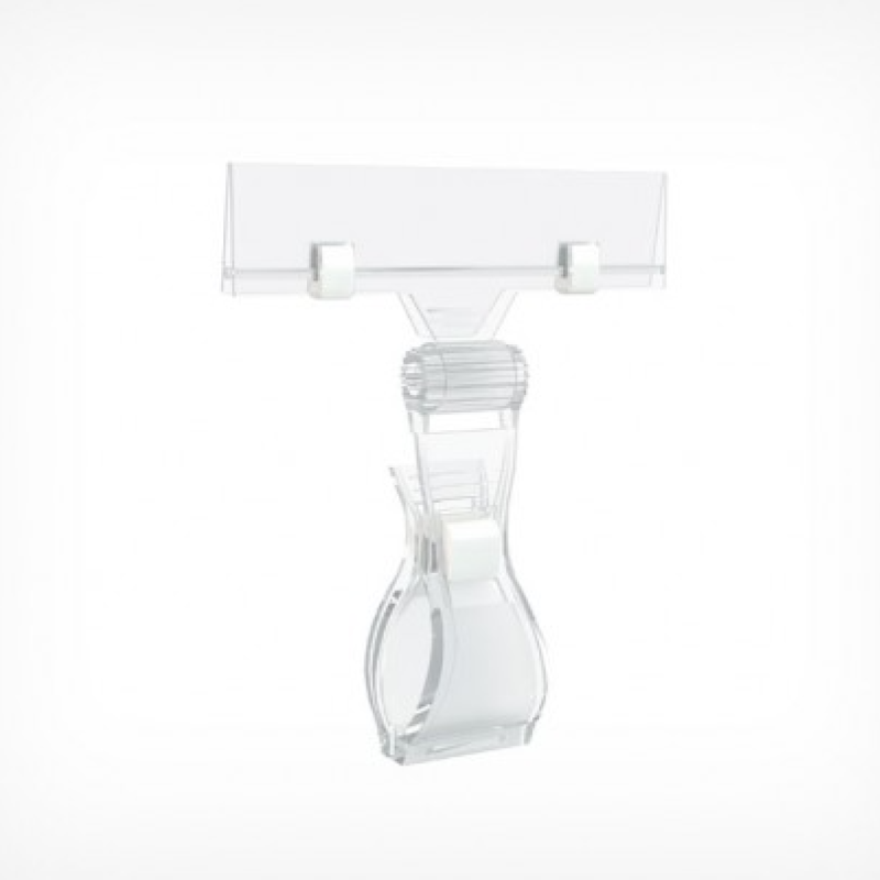 Універсальний тримач цінника FX-GRIP, прозорий