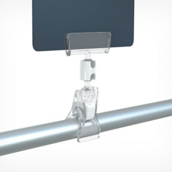 FXS Універсальний цінникотримач на прищіпці малий 100, прозорий