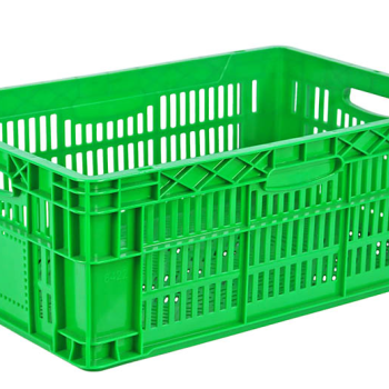 Ящик пластиковий 600*400*220 зелений перфорований вторинний