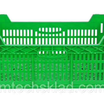 Ящик пластиковий 600*400*220/180 перфорований кольоровий вторинний