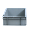 Ящик пластиковий малогабаритний 400*300*120 сірий перфорований