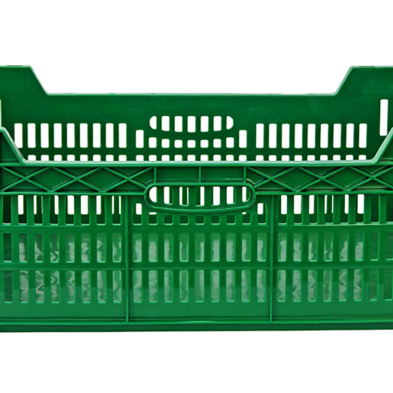 Ящик пластиковий 600*400*220/200 перфорований суцільне дно білий