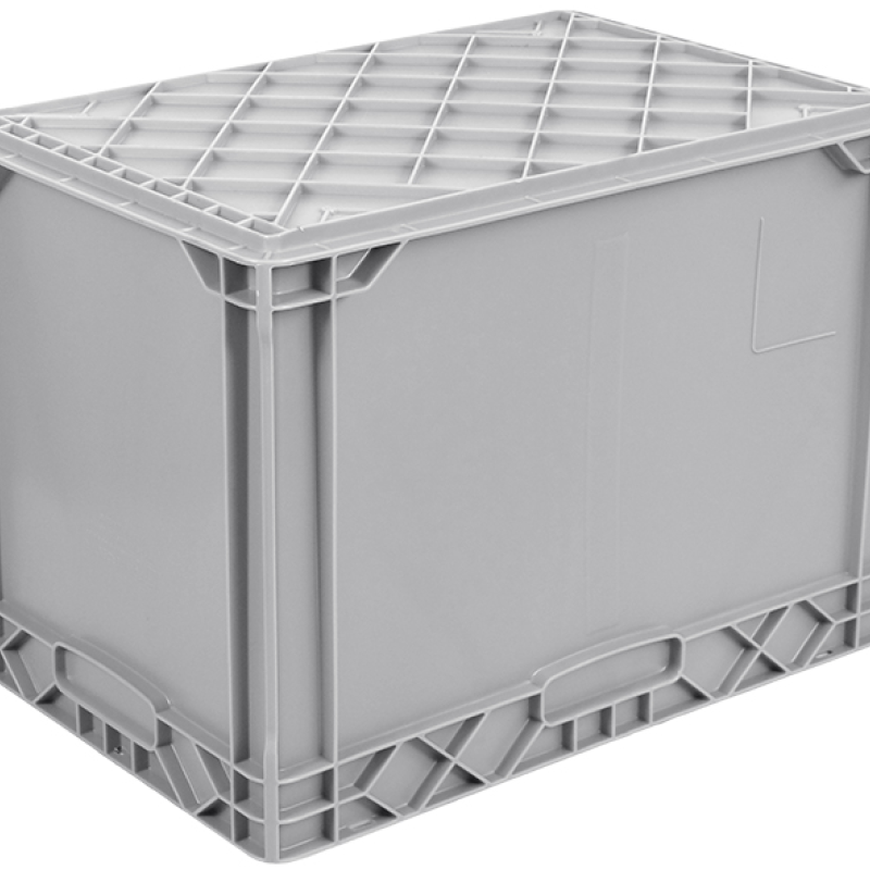 Ящик пластиковий 600х400х420 сірий