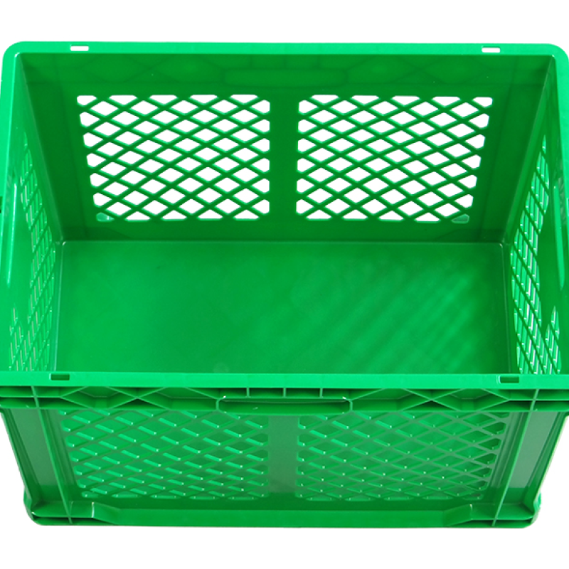 Ящик пластиковий 600*400*420 мм кольоровий, дно суцільне