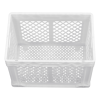 Ящик пластиковий 600*400*420 мм білий, дно перфороване