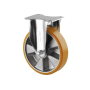 Колесо 250 мм, навантаження 800 кг, алюміній/поліуретан з неповоротним посиленим кронштейном