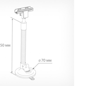 SC-FLEX-CLIP Тримач рамки на гнучкій ніжці і вакуумній присосці