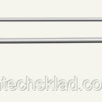 Гачок одинарний з цінникотримачем  на сітку 50х50 мм, довжина — 350 мм