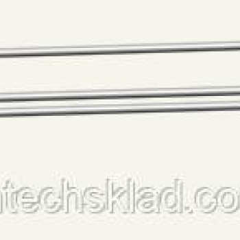 Гачок подвійний з ценникотримачем  на сітку 50х50 мм, довжина — 250 мм