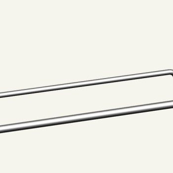 Гачок одинарний на експопанель із цінникотримачем, на скобі, 100 мм