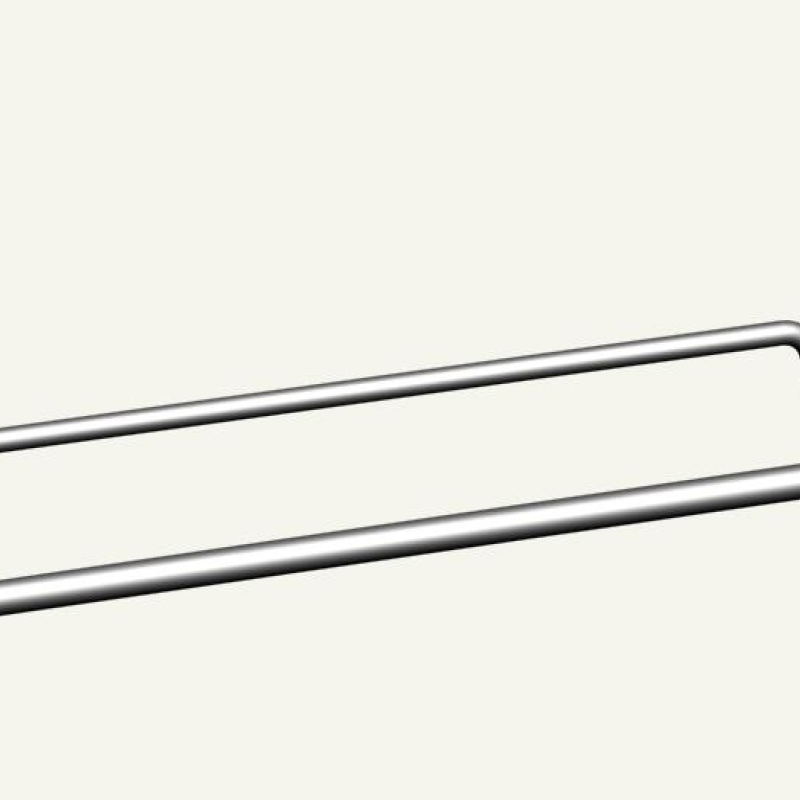 Гачок одинарний на експопанель із цінникотримачем, на скобі, 150 мм