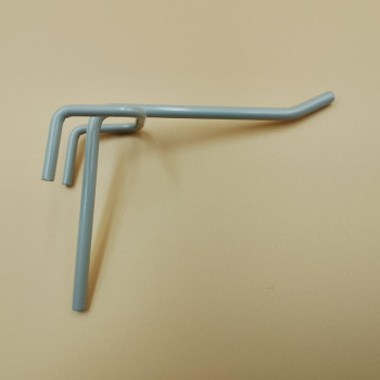 Гачок одинарний на cітку, 100 мм, ral 9006