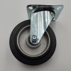 Колесо поворотне, еластична гума, 125 мм, 180 кг