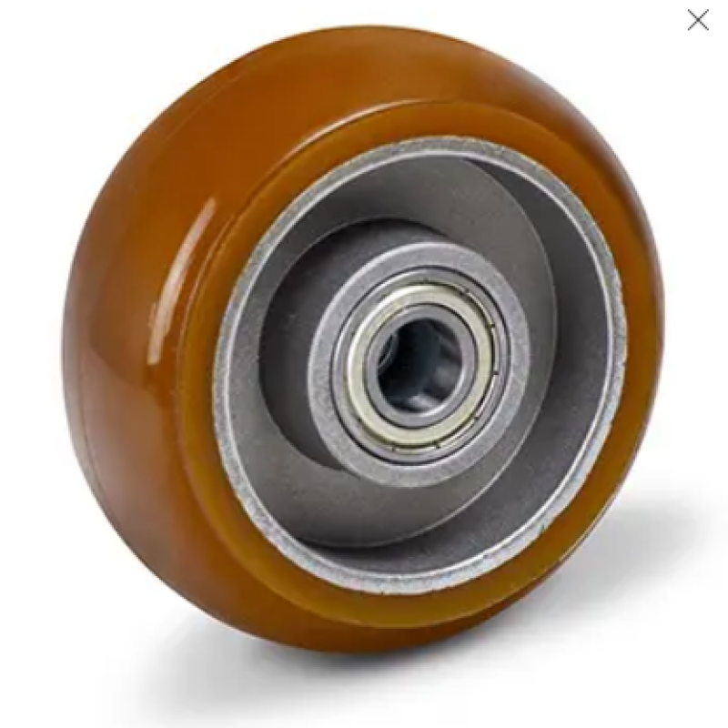 Колесо без кронштейна 100 мм, навантаження 200 кг, алюміній/поліуретан